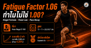 Tapering: ทำไมถึงวิ่งได้ดีที่สุดทั้งที่ซ้อมน้อยลง ภาพปกบทความ Fatigue Factor 1.06