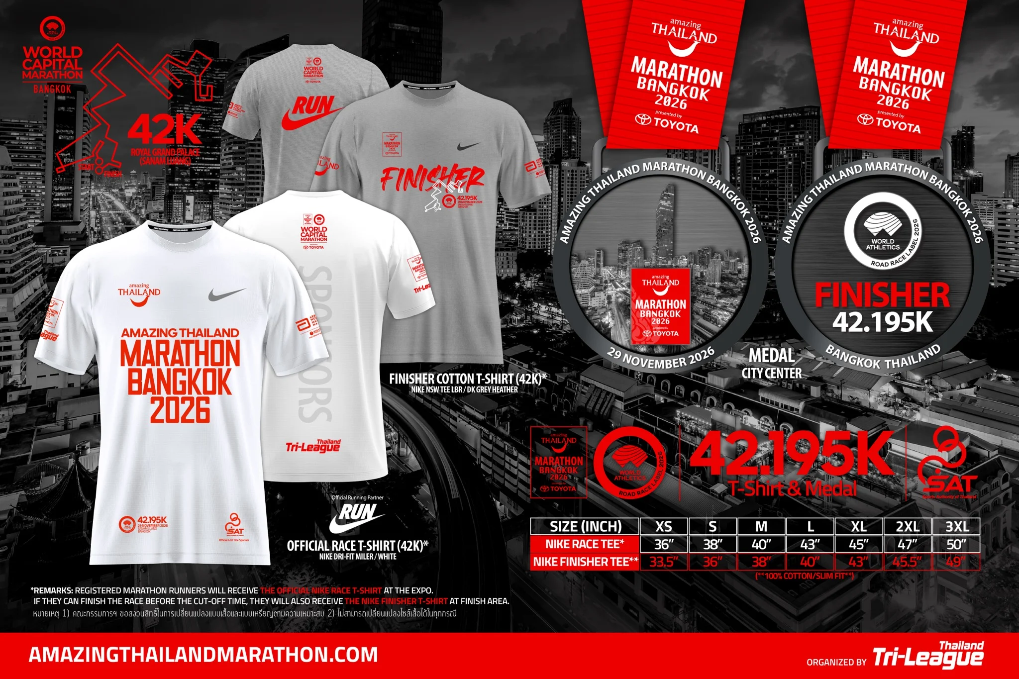 เสื้อ Finisher และเหรียญ
