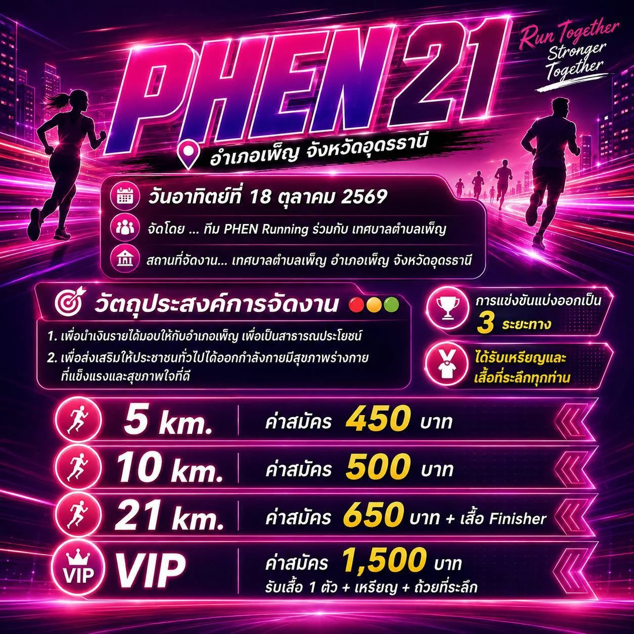 ค่าสมัคร PHEN 21