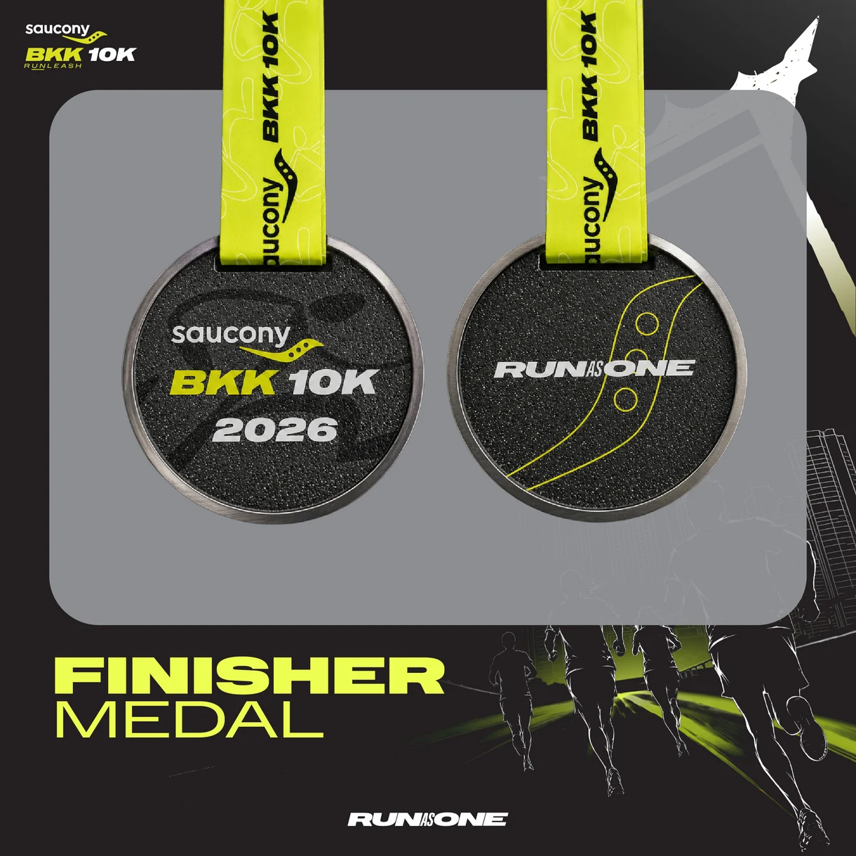 Saucony Bangkok 10K 2026 Finisher Medal