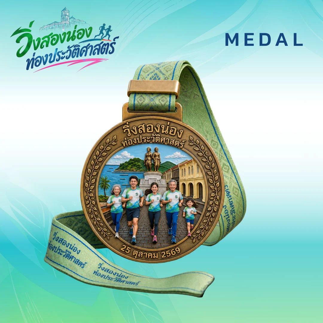 History Run Phuket 2026 วิ่งสองน่อง ท่องประวัติศาสตร์ เหรียญ Finisher
