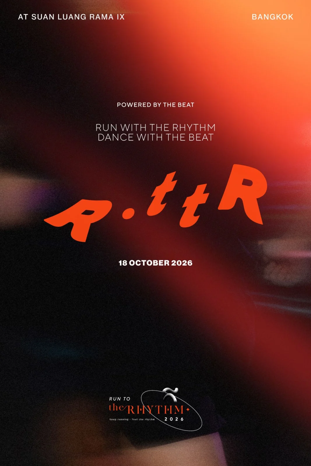 run to the rhythm 2026 โปสเตอร์ Run to the Rhythm 2026 สวนหลวง ร.9 18 ต.ค. 2569